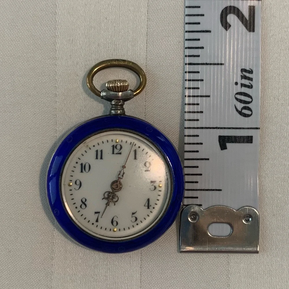 Vintage Women’s K&L and Argent Dore Silver 800 Swiss Pocket Watch (Not Working)